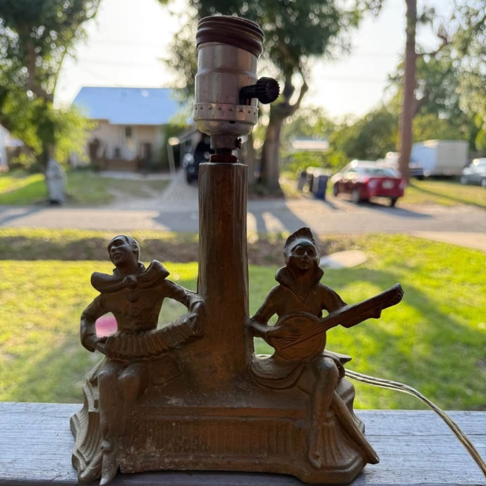 Art Deco Cast Iron Lamp